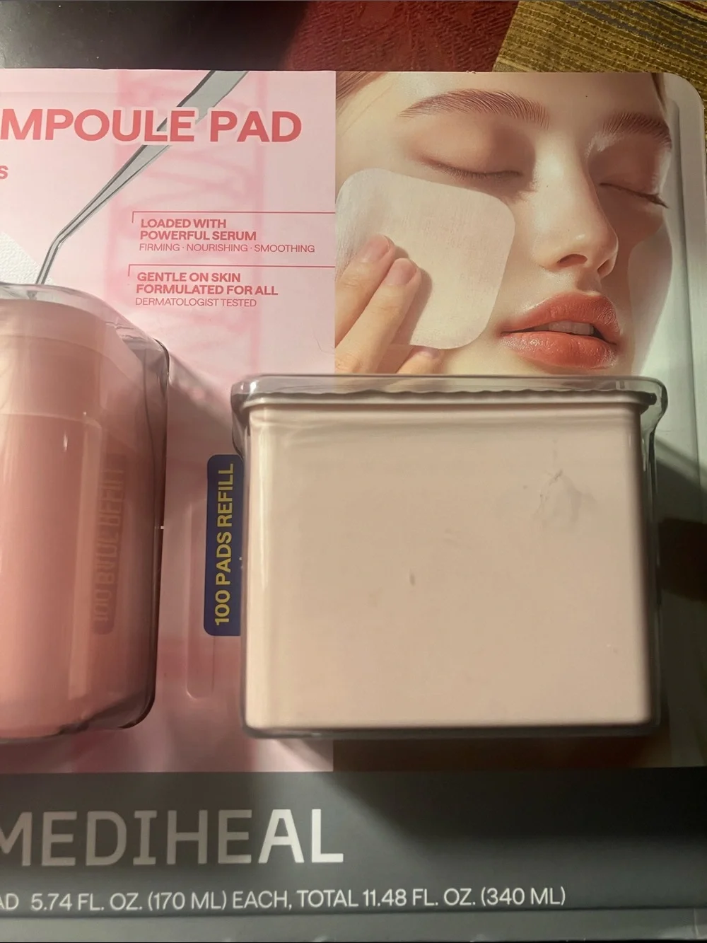 Collagen Ampoule Pad Toner Pads - Pink
